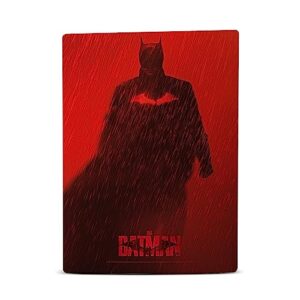 Head Case Designs Officially Licensed The Batman Red Rain Neo-Noir and Posters Vinyl Faceplate Sticker Gaming Skin Decal Cover Compatible with Sony Playstation 5 PS5 Disc Edition Console