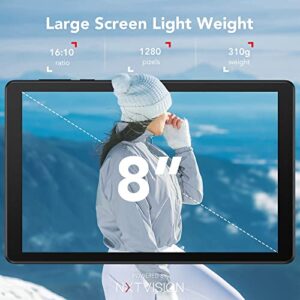 TCL Android 11 Tablet TAB 8, 3GB+32GB (Up to 512GB), Portable 8 Inch Tablets, HD Display Touch Screen, 4080mAh Battery, 5G Wi-Fi Gaming Tablet with AI 5MP Camera Small Cheap Tableta for Kids, Adults