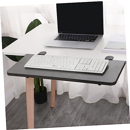 STOBOK 1 Set Foldable Bracket Keyboard Tray Keyboard Tray Track Wrist Rest Extension Bracket Foldable Keyboard Desktop Keyboard Table Trays for Eating Desktop Extension Board Bracket