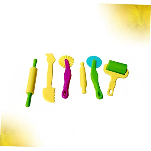 TOYANDONA 6 Pcs Modelling Clay Kids Playset Kids Tool Kit Plasticine Tools Plasticine Mould Set DIY Dough Tools Air Dry Accessories Extrusion Machine Suite Preschool Stencils for Kids