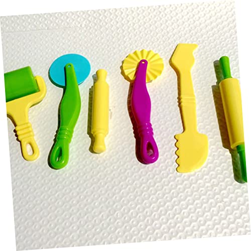 TOYANDONA 6 Pcs Modelling Clay Kids Playset Kids Tool Kit Plasticine Tools Plasticine Mould Set DIY Dough Tools Air Dry Accessories Extrusion Machine Suite Preschool Stencils for Kids