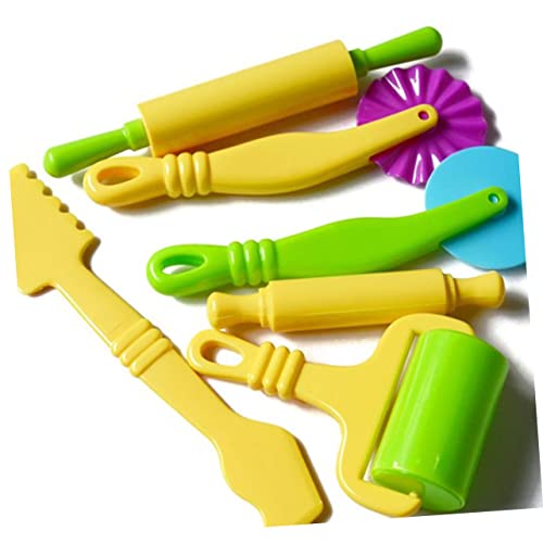 TOYANDONA 6 Pcs Modelling Clay Kids Playset Kids Tool Kit Plasticine Tools Plasticine Mould Set DIY Dough Tools Air Dry Accessories Extrusion Machine Suite Preschool Stencils for Kids