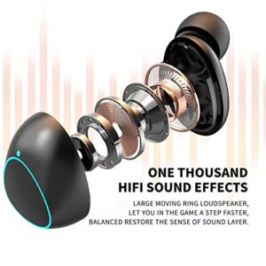 Hybrid Active Noise Cancelling Wireless Earbuds, in Ear Headphones IPX7Waterproof Bluetooth 5.3 Stereo Earphones, Immersive Sound Premium Deep Bass Headset Pro