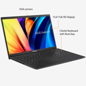 ASUS VivoBook 15 15.6" FHD Laptop Computer, Intel Quad-Core i5-1135G7 (Beat i7-1065G7), 32GB DDR4 RAM, 1TB PCIe SSD, 802.11AC WiFi, Bluetooth, Indie Black, Windows 11 Home, BROAG Cable