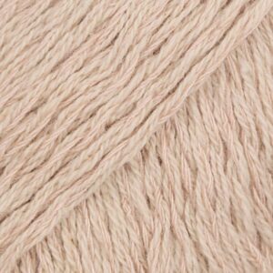 knitting yarn of cotton, viscose and linen, drops belle, dk, light worsted weight, 1.8 oz 131 yards (24 sand)