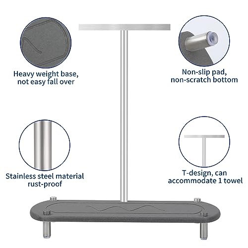 Bathroom Trays， Instant Dry Kitchen Sink Organizer Sponge Holder for Kitchen Sink Diatomaceous Pedestal Stand Riser with Stainless Steel Feet Protection for Modern Home Under-Sink Organizers (grey)