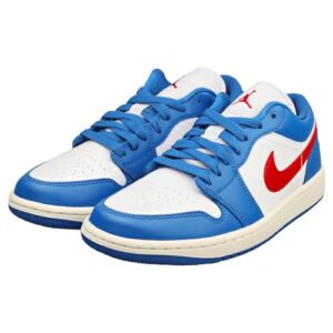 Air Jordan 1 Low Sport Blue Gym Red (Women's) Style Code: DC0774-416, Blauw, 40.5 EU