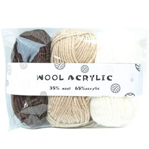 Yarn Thick Yarn Knitting Yarn Hand Knitting Wools Crochet Yarn Weave Thread DIY Sweater Yarn Hand Knitting Yarn Wools Crochet Yarn for Crocheting Yarn Milk Yarn