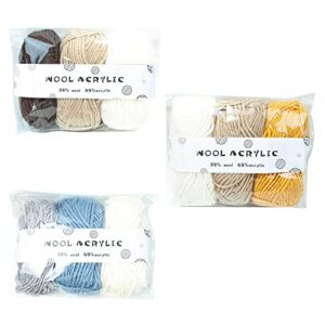 Yarn Thick Yarn Knitting Yarn Hand Knitting Wools Crochet Yarn Weave Thread DIY Sweater Yarn Hand Knitting Yarn Wools Crochet Yarn for Crocheting Yarn Milk Yarn