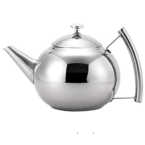 Tea kettle, Whistling Tea Kettle Stainless Steel Teapot Teakettle for Stove Top Infusers Included (Color : OneColor, Size : 1L)