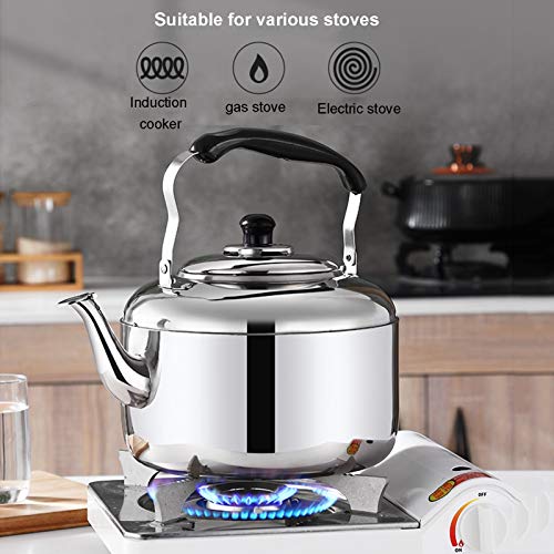 Tea kettle, Whistling Tea Kettle for Stove Top, 3L Culinary Grade Stainless Steel Teapots Hot Water Fast to Boil, Modern Tea Kettle for Gas Electric Induction Stove Top