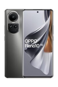 oppo reno10 dual-sim 256gb rom + 8gb ram (only gsm | no cdma) factory unlocked 5g smartphone (silvery grey) - international version