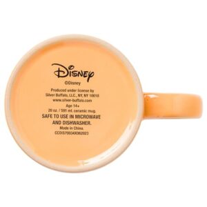 Silver Buffalo Disney Mickey Ghost Shadow V2 Wax Resist Ceramic Mug, 20 ounces
