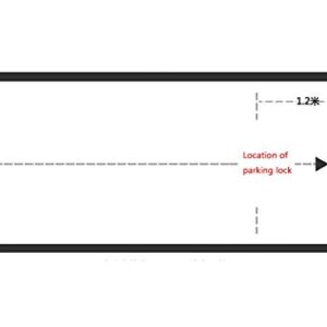 Parking Posts Lockable, Private Car Parking Latch Space Lock, Space Saver Car Park Driveway Guard Saver, Easy Installation, Against Pressure (Size : 80cm×33cm) (60cm×33cm) () ()