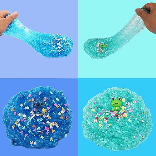 10PACK Glimmer Slime, Crunchy Slime kit Rich Colors, Soft Non-Sticky, Birthday Gifts and Party Favors Holiday Toys