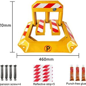 OUSIKA Parking Post, Parking Barrier, for Parking Lot Wheel Stop Stoppers,Car Ground Lock, Parking Space Lock, Parking Pile Parking Space Lock Parking