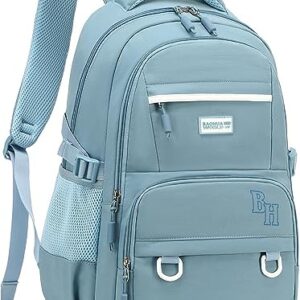 CAMTOP Laptop Backpack 15.6 Inch College Middle School BookBag Travel Backpacks Casual Daypacks (17 Inch, Blue)