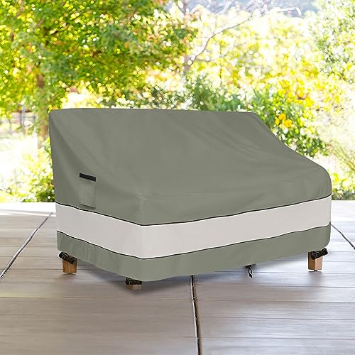 Outdoor Sofa Cover,Patio Loveseat Cover,2-Seater Sofa Cover,Waterproof Heavy Duty Patio Furniture Covers,58W x 32.5D x 31H Inches