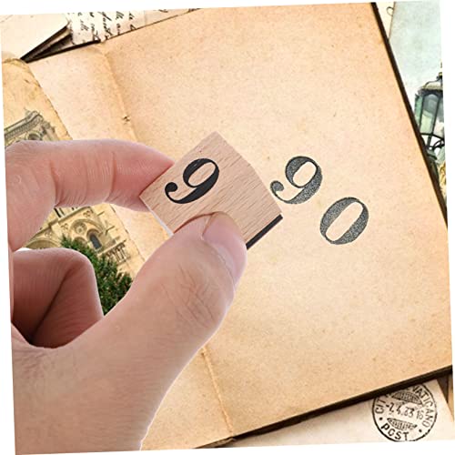 Wooden 32pcs Week Month Stamp Rubber Signet Month Rubber Planner Card Wooden Stamps Scrapbook Small Wooden Stamps Week Stamps Number Stamps Wood Crafts Account Month