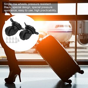 Qiilu Samsonite Replacement Wheels Luggage Wheels Replacement Kit Black Pp Pet Outdoor Single Row Universal Wheel Suitcase Drawbar Box Luggage Cases Accessory Qiilu423h5gkgmb