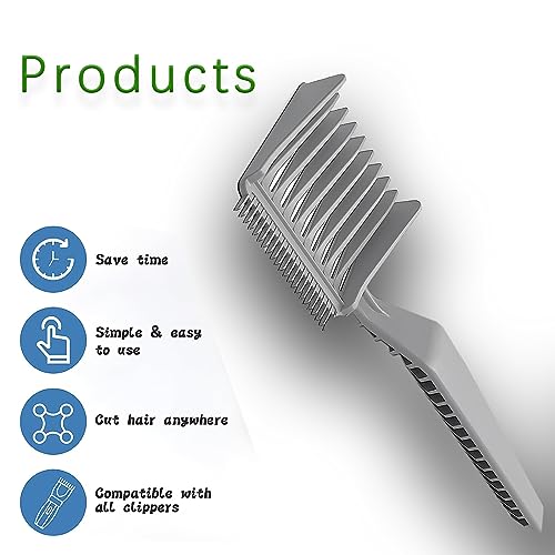 hwojjha fade comb, barber fade comb, professional hair cutting comb, compatible with all barber brands…(2pcs)