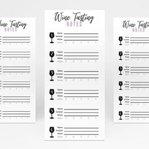 Wine tasting card scorecard for blind wine tasting party. Wine score card rating sheet for party, bachelorette party, girls night out party. Wine theme party tasting mat for wine.