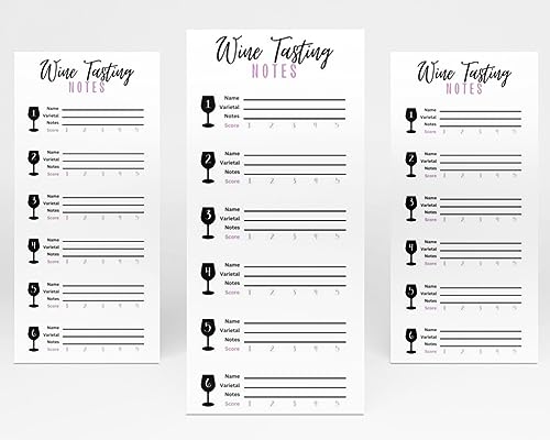 Wine tasting card scorecard for blind wine tasting party. Wine score card rating sheet for party, bachelorette party, girls night out party. Wine theme party tasting mat for wine.