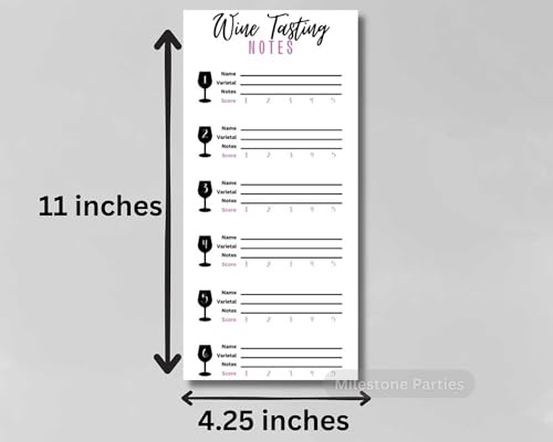 Wine tasting card scorecard for blind wine tasting party. Wine score card rating sheet for party, bachelorette party, girls night out party. Wine theme party tasting mat for wine.