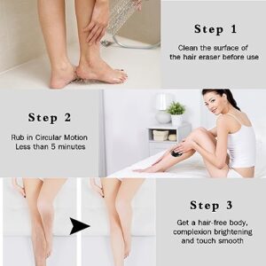 Crystal Hair Eraser for Women and Men, Reusable Crystal Hair Remover Magic Painless Exfoliation Hair Removal Tool, Magic Hair Eraser for Back Arms Legs