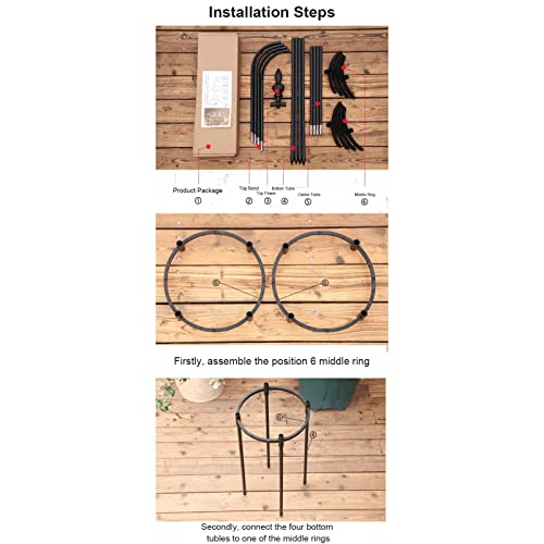 Trellis for Climbing Plants - Rustproof Plant Trellis Climbing Plant Support - Tomato Plant Trellis for Climbing Support Rose, Vegetable, Vines, Ivy, Jasmine Buogint