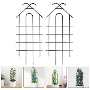 GANAZONO 2pcs Bracket Outdoor Lattice Trellis trellises for Climbing Plants Climbing Frame Vine Trellis Outdoor Accessories Raspberry Trellis Flower Stand Scaffolding Pergola