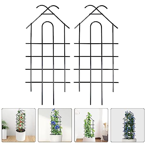 GANAZONO 2pcs Bracket Outdoor Lattice Trellis trellises for Climbing Plants Climbing Frame Vine Trellis Outdoor Accessories Raspberry Trellis Flower Stand Scaffolding Pergola