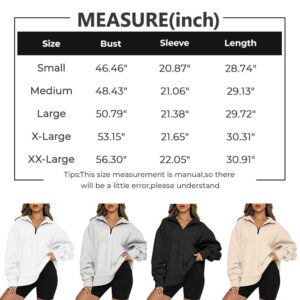 AUTOMET Womens Oversized Sweatshirts Hoodies Half Zip Pullover Trendy Long Sleeve Shirts Tops Y2k Fall Outfits Sweaters Clothes 2023