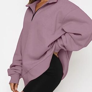 AUTOMET Womens Oversized Sweatshirts Hoodies Half Zip Pullover Trendy Long Sleeve Shirts Tops Y2k Fall Outfits Sweaters Clothes 2023