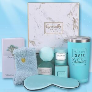 best gifts for women, birthday gifts for women, unique gifts ideas for mom sister wife best friend teacher nurse coworker, thank you gifts for women, relaxing bath set with 20 oz tumbler