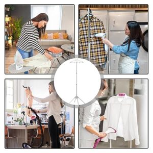 OSKOE Clothes Steeamer Stand, Handheld Clothes Rack, Foldable Fabric Drying Rack for Clothes, Aluminum Alloy Clothes Steeamer Stand for Steeam Ironing Steeamer Hanger Hotels Homes