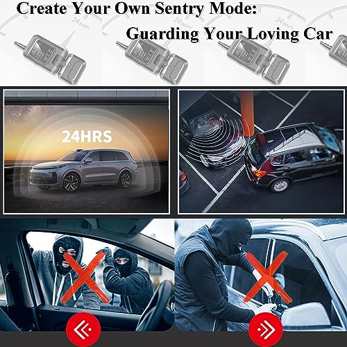 Dash Cam Hardwire Kit, Car Dash Camera USB C Charger Hard Wire Kit with Motion Detection for Dashcam DC12-24V to 5V/2.5A Low Voltage Protection 24h Parking Mode Fuse Tap for Dashcam(Motion DETECT)