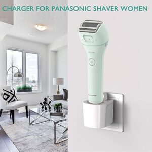 Lnauy Shaver Charger Stand Compatible with Panasonic ES-WL60-G ES-WL80-V ES2216PC ES2207P Wet Dry Electric Shaver for Women Close Curves Electric Razor Charger Base Power Supply Adapter Replacement