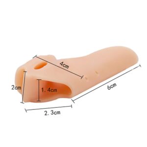 Y H M 5 Pair Gel Toe Separators for Overlapping Toe,Bunion Corrector Pads for Bunion Relief Splint,Toe Separators with 2 Loops