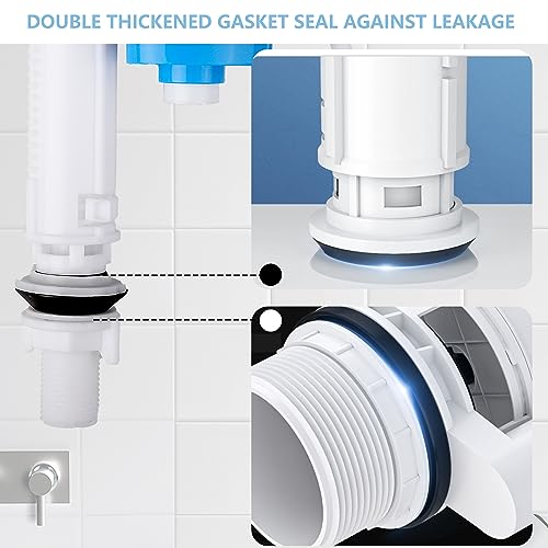 Kedoo Toilet Water Tank Accessories, Toilet Fill Valve Replacement Kit, Adjustable Water Valve Water Inlet Valve, Household Toilet Flush Toilet Dispenser (White)