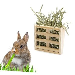 Mipcase Pet Supplies Rabbit Hay Feeder Rack Hay Feeder Manger Rack Hamster Hay Chinchilla Hay Alfalfa Hay Pet Accessories Hook up Cage Grass Frame Guinea Pig Bamboo Alfalfa Rabbit Hay