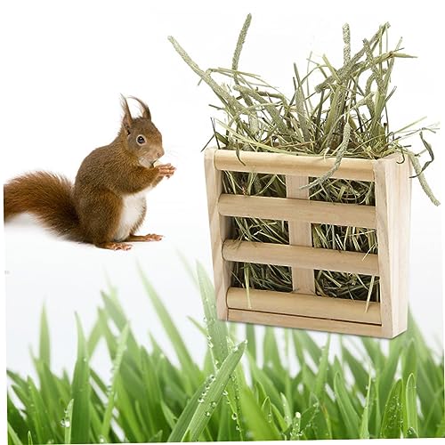 Mipcase Pet Supplies Rabbit Hay Feeder Rack Hay Feeder Manger Rack Hamster Hay Chinchilla Hay Alfalfa Hay Pet Accessories Hook up Cage Grass Frame Guinea Pig Bamboo Alfalfa Rabbit Hay