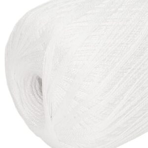 PESUMA Cotton Crochet Thread, Washable Lace Thread, Anti-Pilling Cotton Yarn for Knitting, DIY Crafts, and Lace Weight Projects, Comfortable Yarn for Crochet Hats and Weaving, White