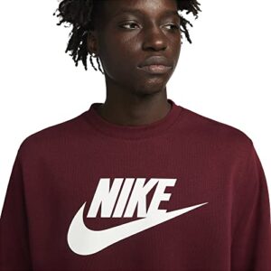 Nike NSW Club Fleece Crew (Large, Dark Beetroot)