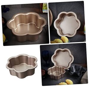 NOLITOY 2pcs Pans Molds in Cuake Pan Detachable Chiffon Cheesecake Non-stick Inch Quiche Plum Oven Steel Reusable Cake Wedding Mini Bread Pudding Brownie Biscuit Bavarois