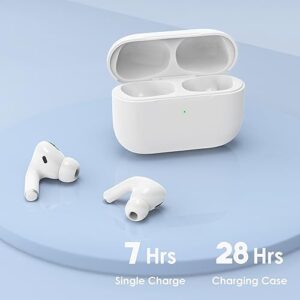 Vluegki Wireless Earbuds with in-Ear Earbuds Headphones, Noise Reduction Earphone with Sync Button and Built-in 660 mAH Battery【Earbuds Include】