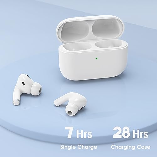 Vluegki Wireless Earbuds with in-Ear Earbuds Headphones, Noise Reduction Earphone with Sync Button and Built-in 660 mAH Battery【Earbuds Include】