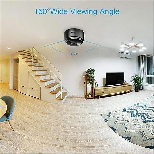 Gosuguu Mini 1080P HD Camera Wireless WiFi for Home - Security Cam Night Vision Motion Detects with 360° Adjust Snake Tube,Built-in 320mA Battery,Support 2.4GHZ WiFi