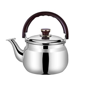 xenite tea kettle teapot stainless steel boiling water tea kettle thicken large capacity whistling tea pot beep reminder teapot suitable for induction cooker tea kettle teapots (size : 1.8l)