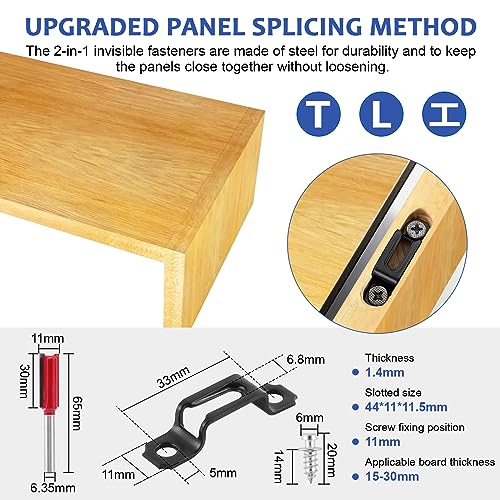 Mortising Jig 2 in 1 Invisible Fastener Slotting Bracket Mortise and Tenon Jig for Router Woodworking Slotting Locator Wood Router Base for Woodworking Furniture Splicing